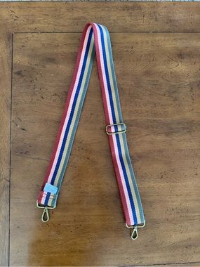 J. Crew Adjustable Striped Canvas Bag Strap in Multicolor